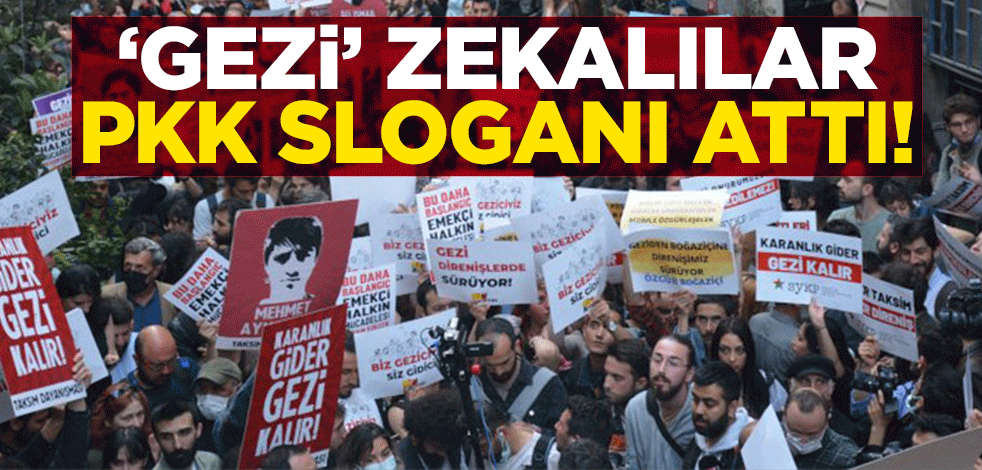 Gezi eylemlerinde PKK sloganı! 'Katil devlet' diye yırtındılar
