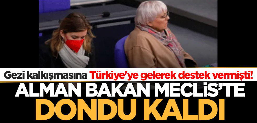Gezi kalkışmasına Türkiye'ye gelerek destek vermişti! Alman Bakan Roth mecliste dondu kaldı