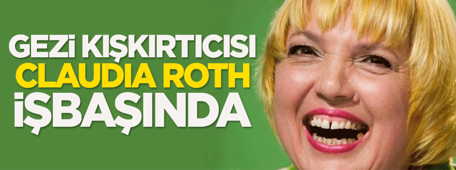 Gezi kışkırtıcısı Claudia Roth işbaşında