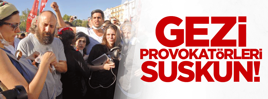 Gezi provokatörleri suskun!