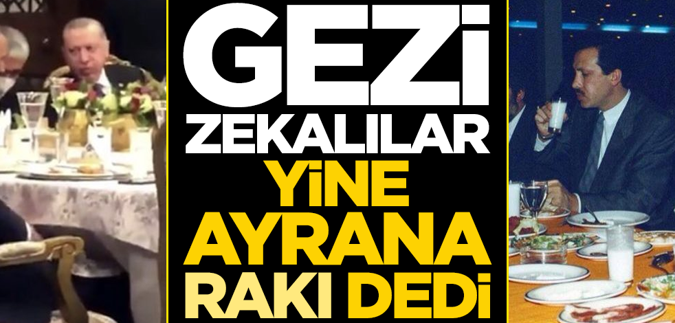 Gezi zekalılar yine ayrana ‘rakı’ dedi