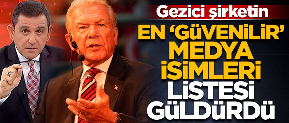 CHP'ye yakın araştırma şirketinin 'en güvenilir medya isimleri' listesi güldürdü