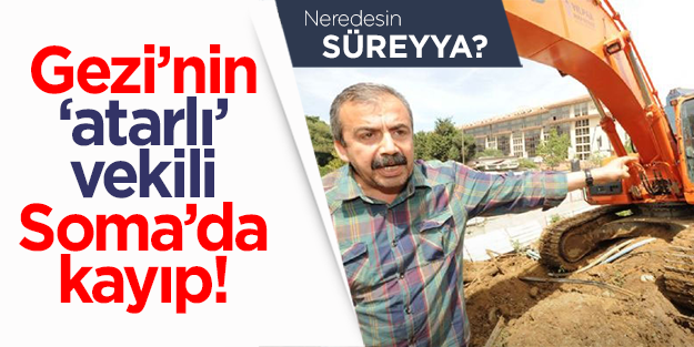 Gezi'nin atarlı vekili Sırrı Süreyya Önder kayıplarda
