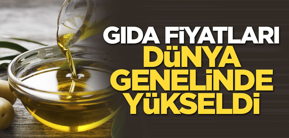 Gıda fiyatları dünya genelinde yükseldi