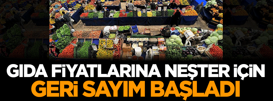 Gıda fiyatlarına neşter için geri sayım