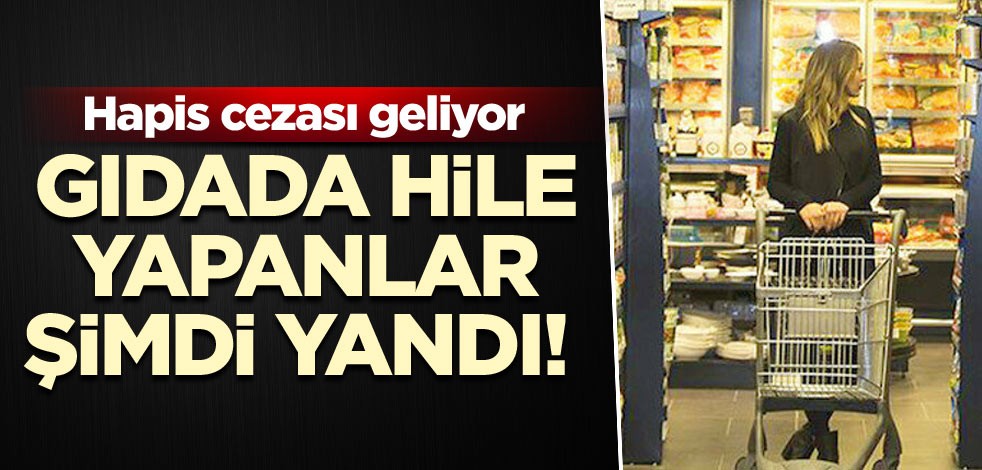 Gıdada hile yapanlar şimdi yandı! Hapis cezası geliyor