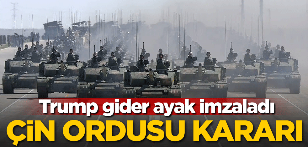 Gider ayak imzayı attı! Trump'tan Çin kararı