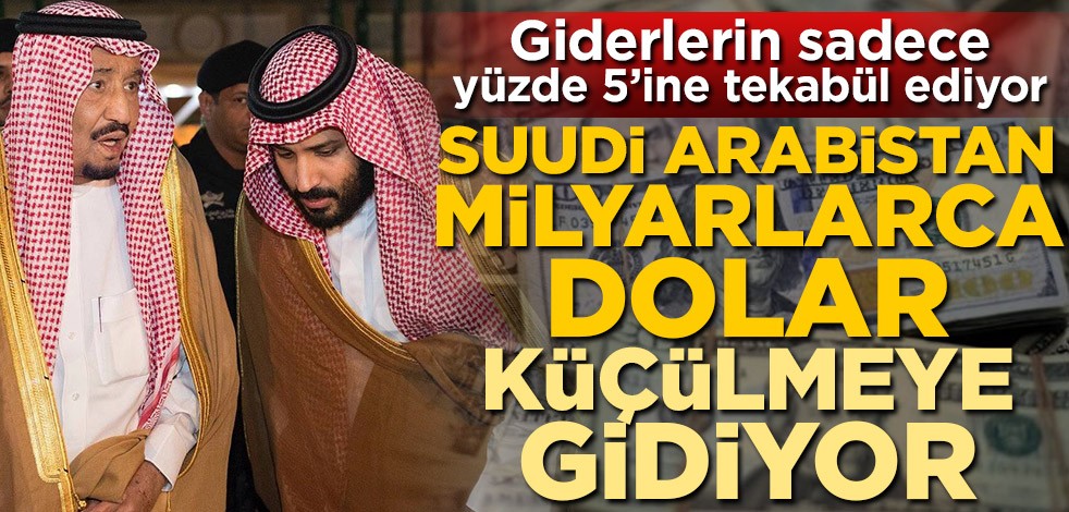 Giderlerin sadece yüzde 5'ine tekabül ediyor! Suudi Arabistan, milyarlarca dolar küçülmeye gidiyor