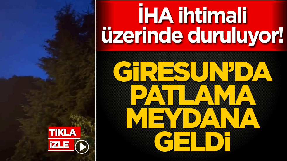 Giresun semalarında esrarengiz patlama! Gökyüzünden evlerin üzerine gizemli parçalar yağdı!