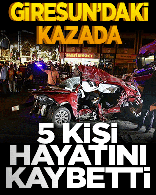 Giresun'da feci kaza! Tır, iki otomobile çarptı: 5 ölü, 6 yaralı