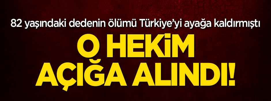 Giresun'daki hekim açığa alındı