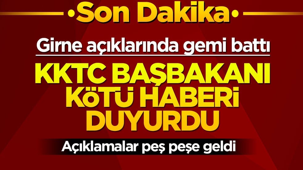 Girne'de alabora olan gemiden çok kötü haber