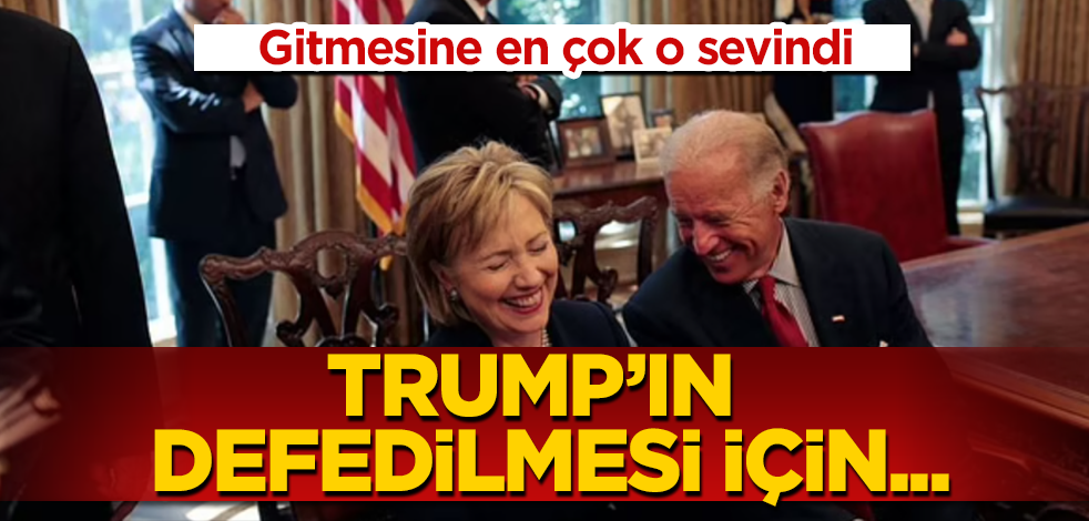 Gitmesine en çok o sevindi: Trump'ın defedilmesi için...