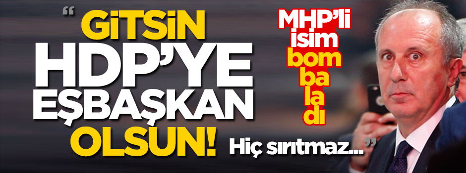 "Gitsin HDP’ye eşbaşkan olsun. Hiç yabancılık çekmez"