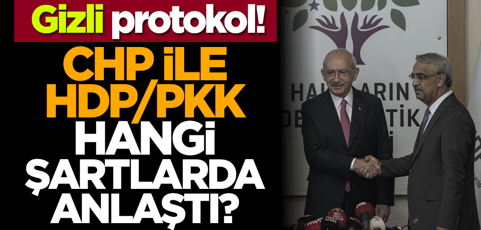 Gizli protokol! CHP ile HDP/PKK hangi şartlarda anlaştı?
