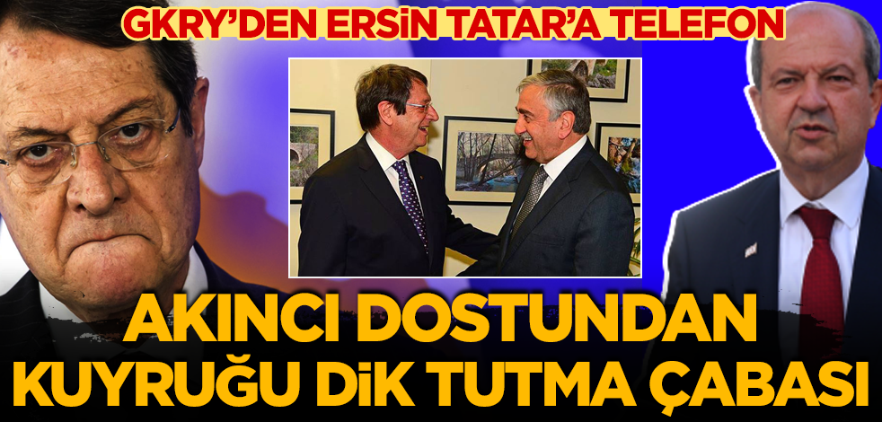 GKRY lideri Anastasiadis KKTC Cumhurbaşkanı Ersin Tatar'ı tebrik etti