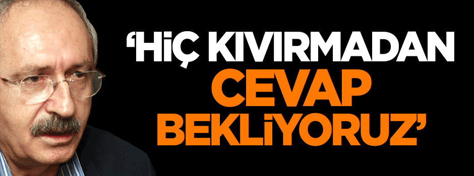 Gökçek: Hiç kıvırmadan cevap bekliyoruz