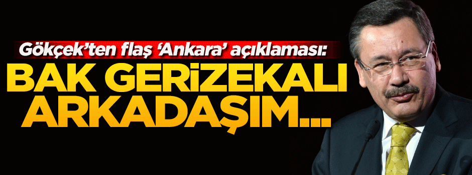 Gökçek'ten flaş Ankara açıklaması!