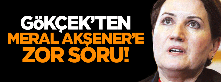 Gökçek'ten Meral Akşener'e zor soru!