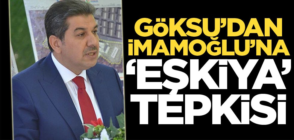 Göksu'dan İmamoğlu'na 'eşkıya' tepkisi