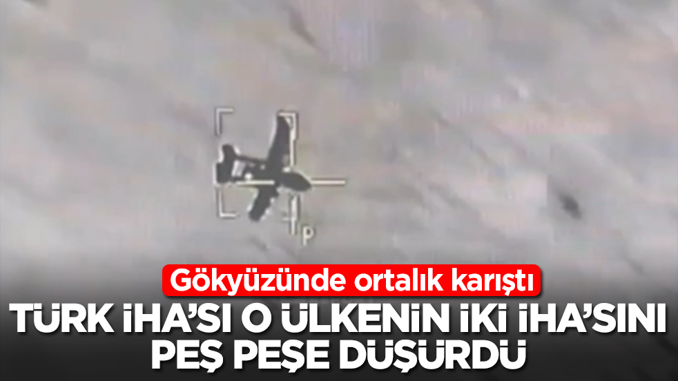 Gökyüzünde ortalık karıştı: Türk İHA'sı o ülkenin iki İHA'sını peş peşe düşürdü