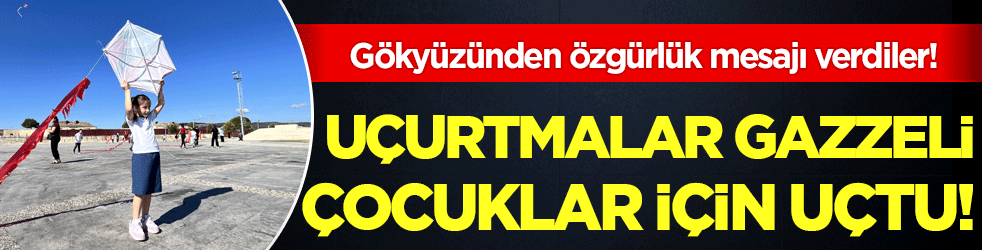 Gökyüzünden özgürlük mesajı verdiler: Uçurtmalar Gazzeli çocuklar için uçtu