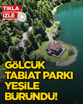 Gölcük Tabiat Parkı yeşile büründü! Nefes kesen manzara