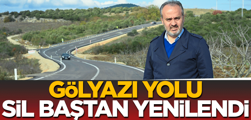 Gölyazı yolu sil baştan yenilendi
