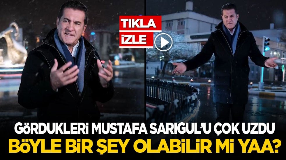 Gördükleri Mustafa Sarıgül’ü çok üzdü: Böyle bir şey olabilir mi yaa?