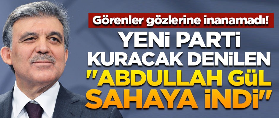 Görenler inanamadı! "Abdullah Gül sahaya indi"