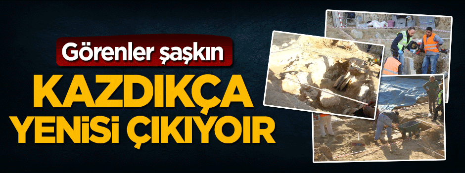 Görenler şaşkın! kazdıkça yenisi çıkıyor