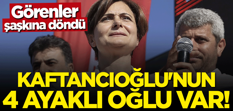 Görenler şaşkına döndü: Canan Kaftancıoğlu'nun 4 ayaklı oğlu var