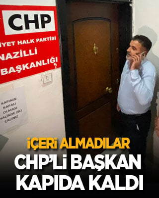 Görevden alınan eski yönetim kapıyı açmadı: CHP’li başkan kapıda kaldı!