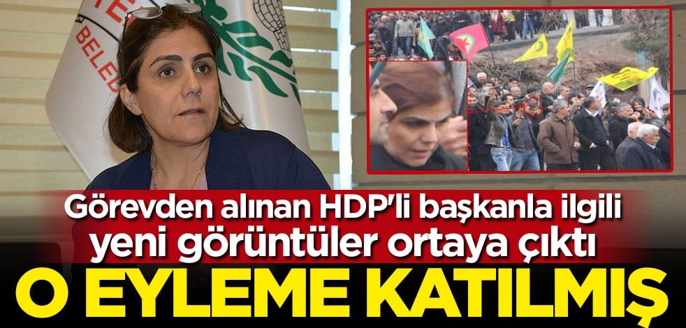Görevden alınan HDP'li başkanla ilgili yeni görüntüler ortaya çıktı