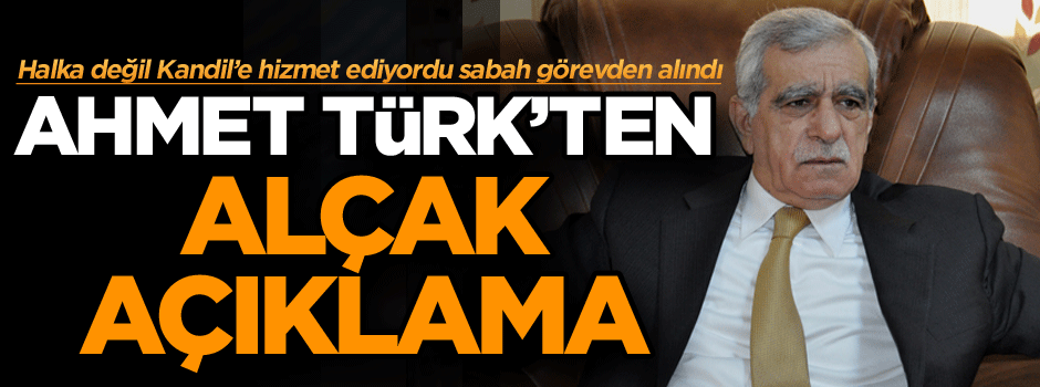 Görevden alınan Mardin Belediye Başkanı Ahmet Türk’ten alçak açıklama