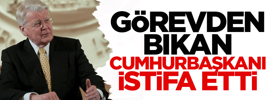 Görevden bıkan Cumhurbaşkanı istifa etti