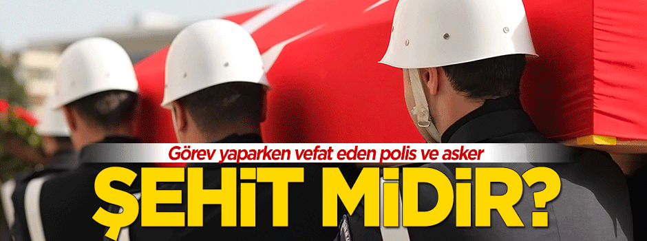 Görevini yaparken ölen asker ve polis şehit midir?