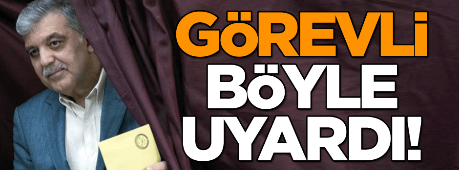 Görevli böyle uyardı