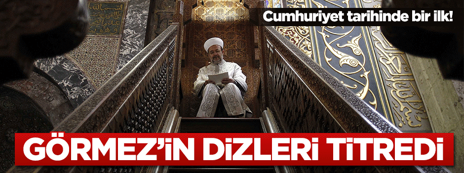 Görmez'den Kudüs'te on binlerce Müslüman'a cuma hutbesi