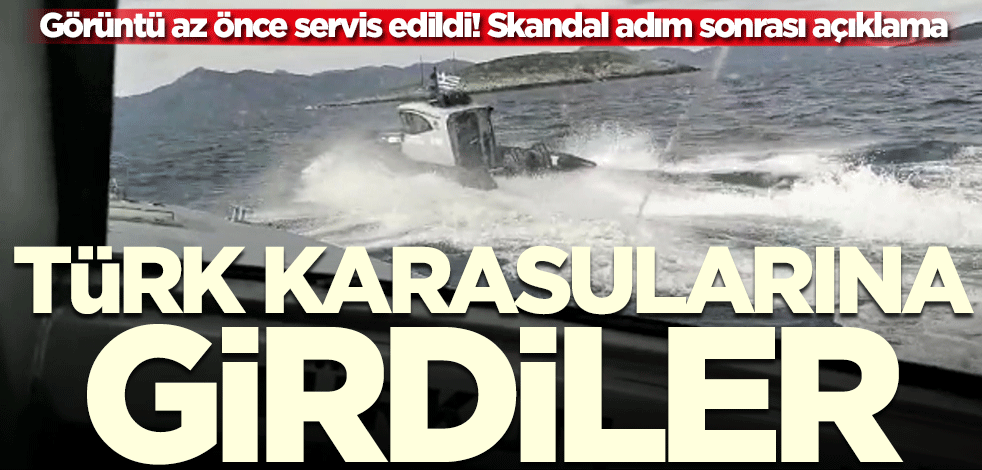 Görüntü Kardak'tan az önce geldi! Türk karasularına girdiler
