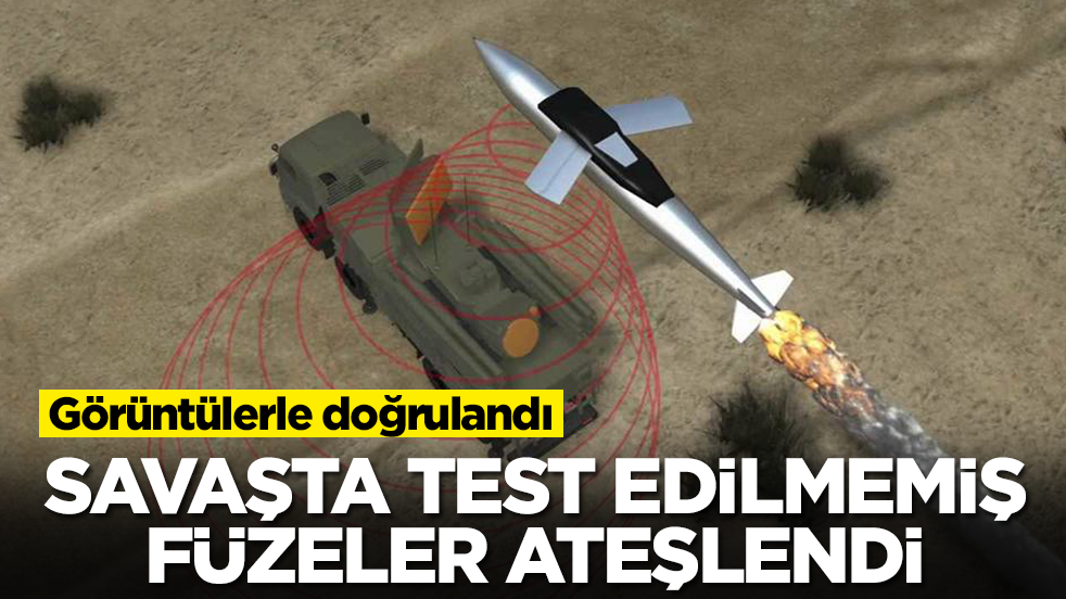 Görüntülerle doğrulandı: Savaşta test edilmemiş füzeler ateşlendi