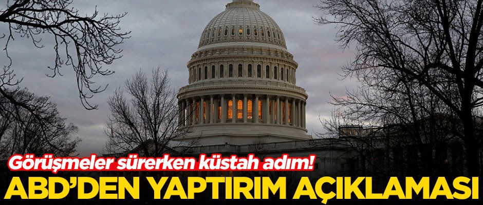 Görüşmeler sürerken küstah adım! Beyaz Saray'dan yaptırım açıklaması
