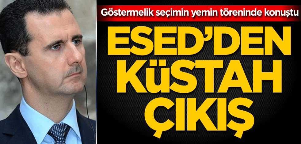 Göstermelik seçimin yemin töreninde konuştu! Beşşar Esed'den küstah çıkış