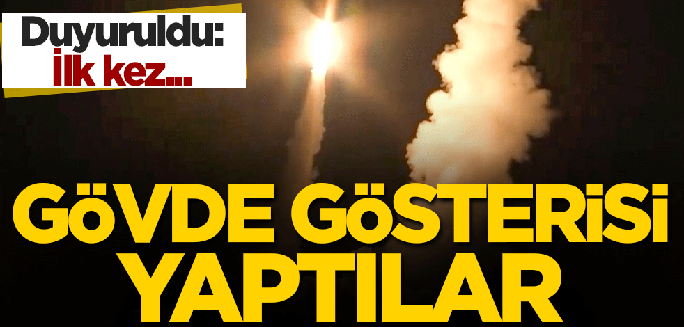 Gövde gösterisi yaptılar! Duyuruldu: İlk kez...