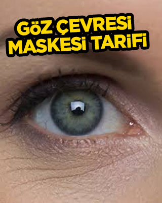 Göz çevresi maskesi tarifi nedir diyenlere haberimiz var: Tek başına işe yarar: Sıra dışı görünüm katıyor