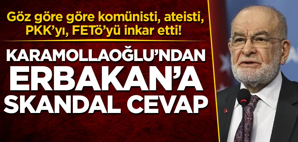 Göz göre göre komünisti, ateisti, PKK’yı, FETÖ’yü inkar etti! Karamollaoğlu'ndan Erbakan'a skandal cevap