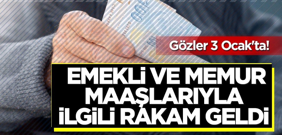 Gözler 3 Ocak'ta! Emekli memur maaşlarıyla ilgili rakam geldi