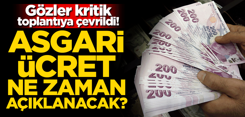 Gözler kritik toplantıya çevrildi! Asgari ücret ne zaman açıklanacak?