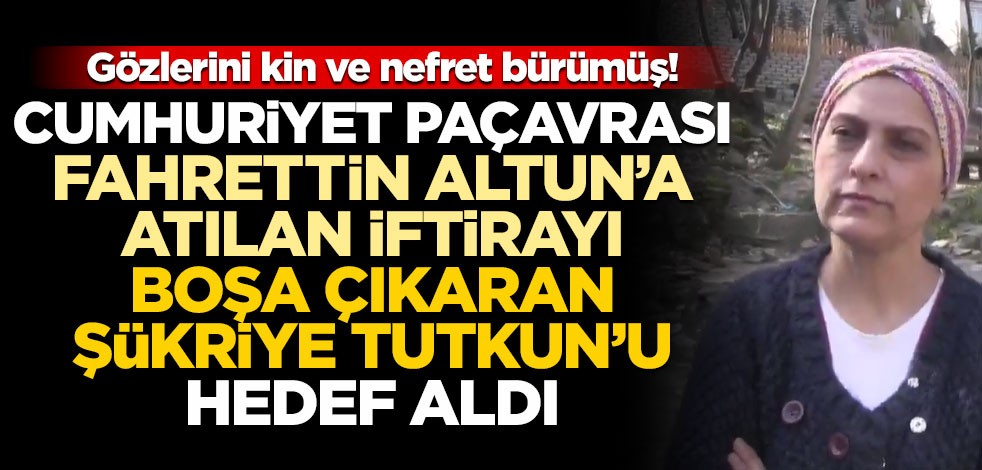 Gözlerini nefret ve kin bürümüş! Cumhuriyet paçavrası Fahrettin Altun'dan sonra, yalanlarını ifşa eden ismi hedef gösterdi