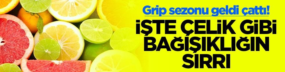 Grip sezonu geldi çattı! İşte çelik gibi bağışıklığın sırrı